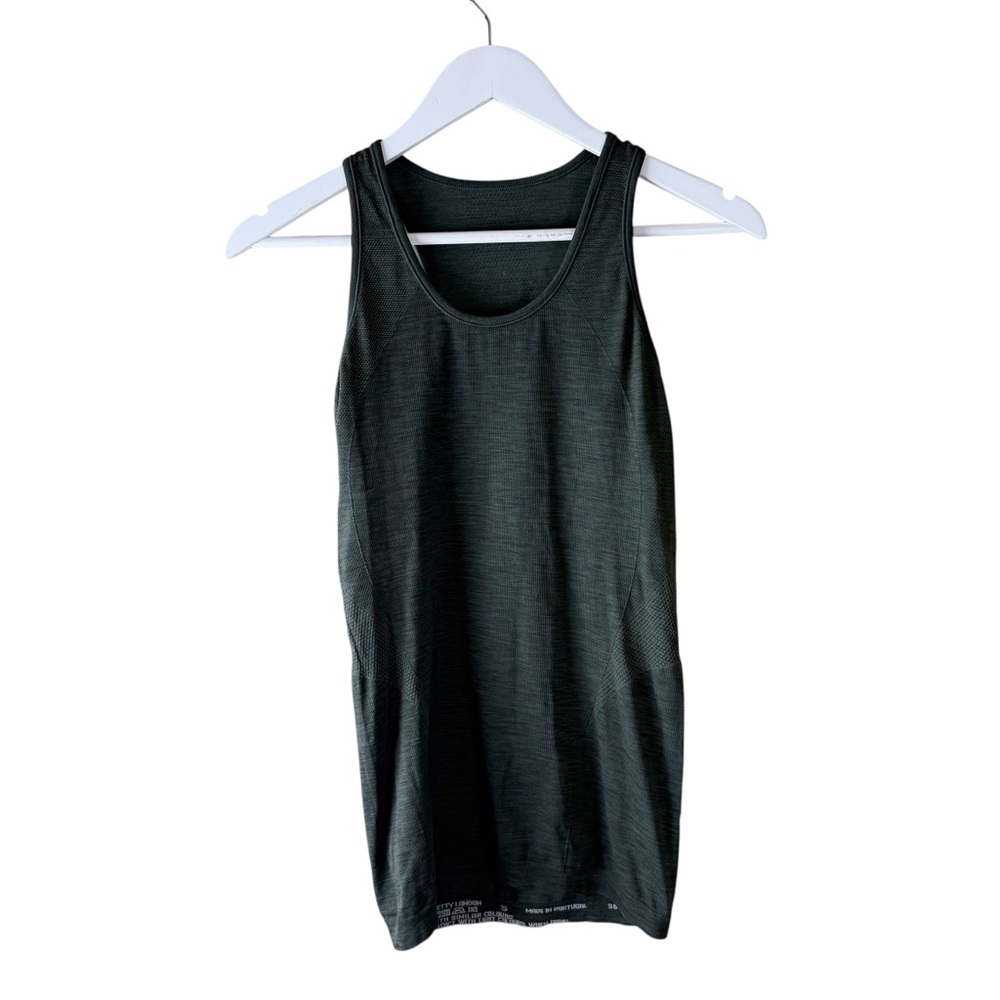 Sweaty Betty Athlete Seamless Racerback Tank Top in Forest Green Size S
